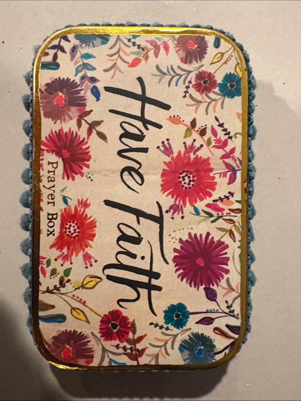 NATURAL LIFE Gold Decorative Box Lid